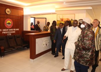 President Museveni Commissions NEC Meat and Beans Processing Plant