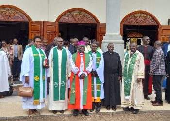 Bishop Bukomeko Preaches Peace as He Celebrates Mass with His Home Congregation