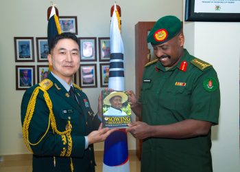 Gen Kainerugaba, South Korea Defence Attaché Discuss Military Cooperation