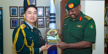 Gen Kainerugaba, South Korea Defence Attaché Discuss Military Cooperation