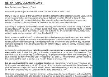Uganda’s National Clean-Up Campaign faces religious challenge as SDA Church defends Sabbath observance