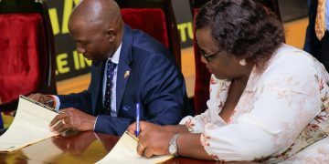 PICTORIAL: Gulu and Mbale Mayors Sign Cooperation MoU with NRM