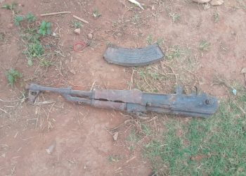 Abandoned AK-47 found in demolished building linked to suspected criminals in Wakiso