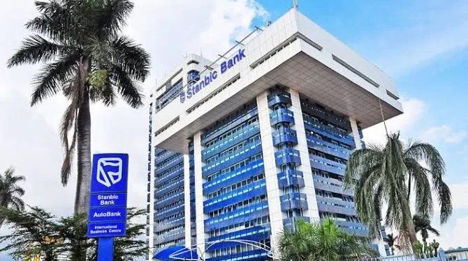 Aerial view photo of Stanbic Bank Uganda's Head Office located at Crested Towers, Hannington Road in Nakasero.
