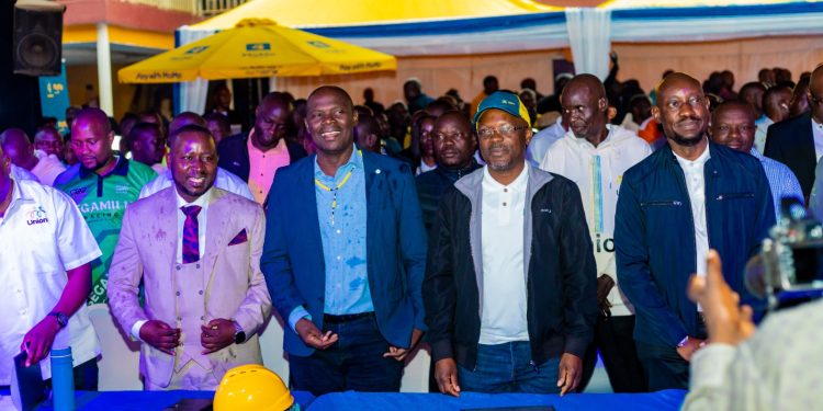MTN MoMo and The Boda Boda Riders' Union Leaders attending the Launch of the Code Yo, Maali Yo Campaign.