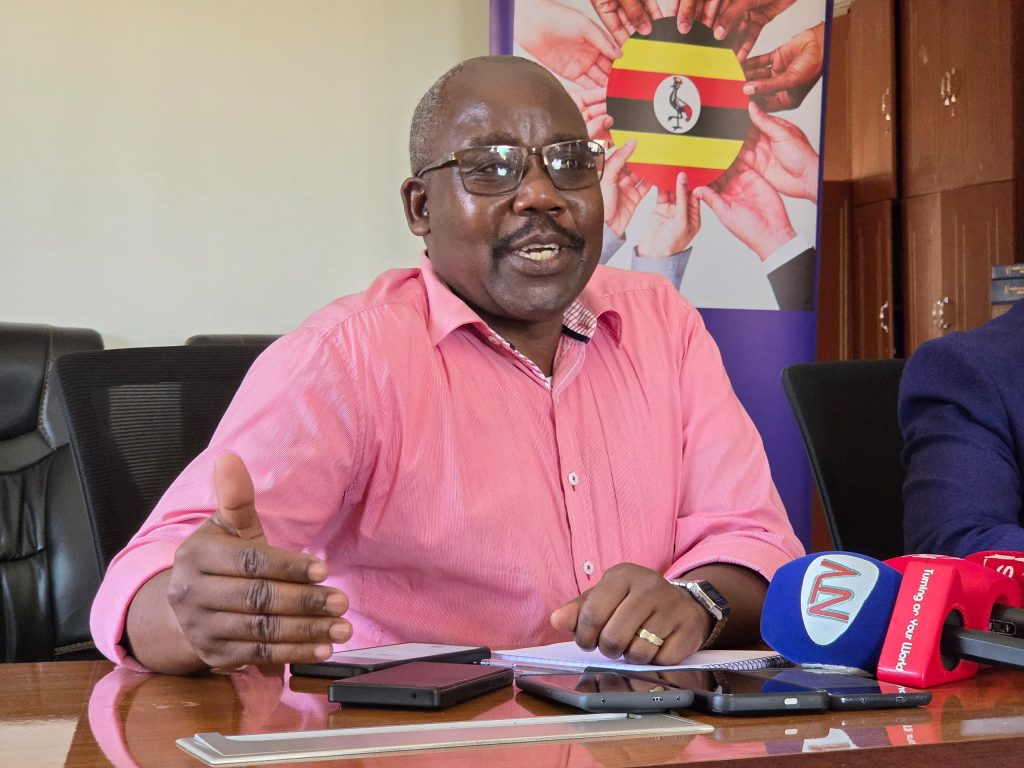 Walimu Finance and Administration Manager Robert Odeke Omongin explains the union's loan recovery drive