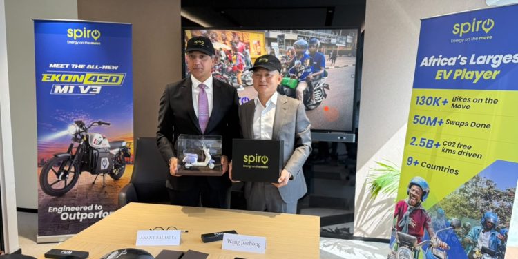 Anant Badjatya, Spiro Group CEO and Wang Jiazhong, Senior Vice

President Yadea Technology Group
