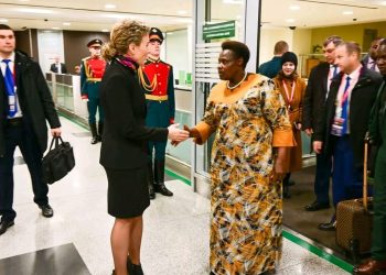 VP Alupo arrives in Moscow for 3RD Russia-Africa Summit